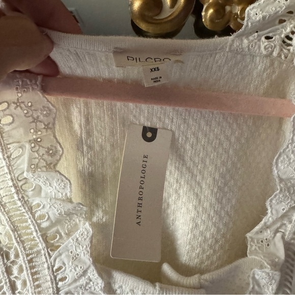 Anthropologie pilcro crafted bib sweater tank size xs - Picture 6 of 12